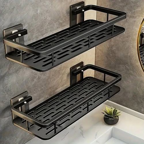 Premium Aluminium Duschablage Set – 2 Stück
