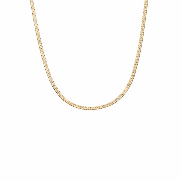 Estée Lalonde Short Snake Chain Necklace 18ct Gold Plate
