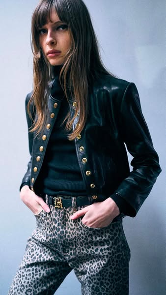 Front Snap Jacket - Black
