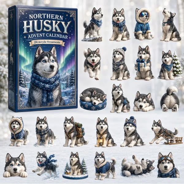 24 Cute Husky Ornaments Waiting For You!