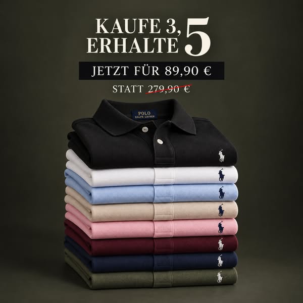 5 Premium Polo – nur 89,90€