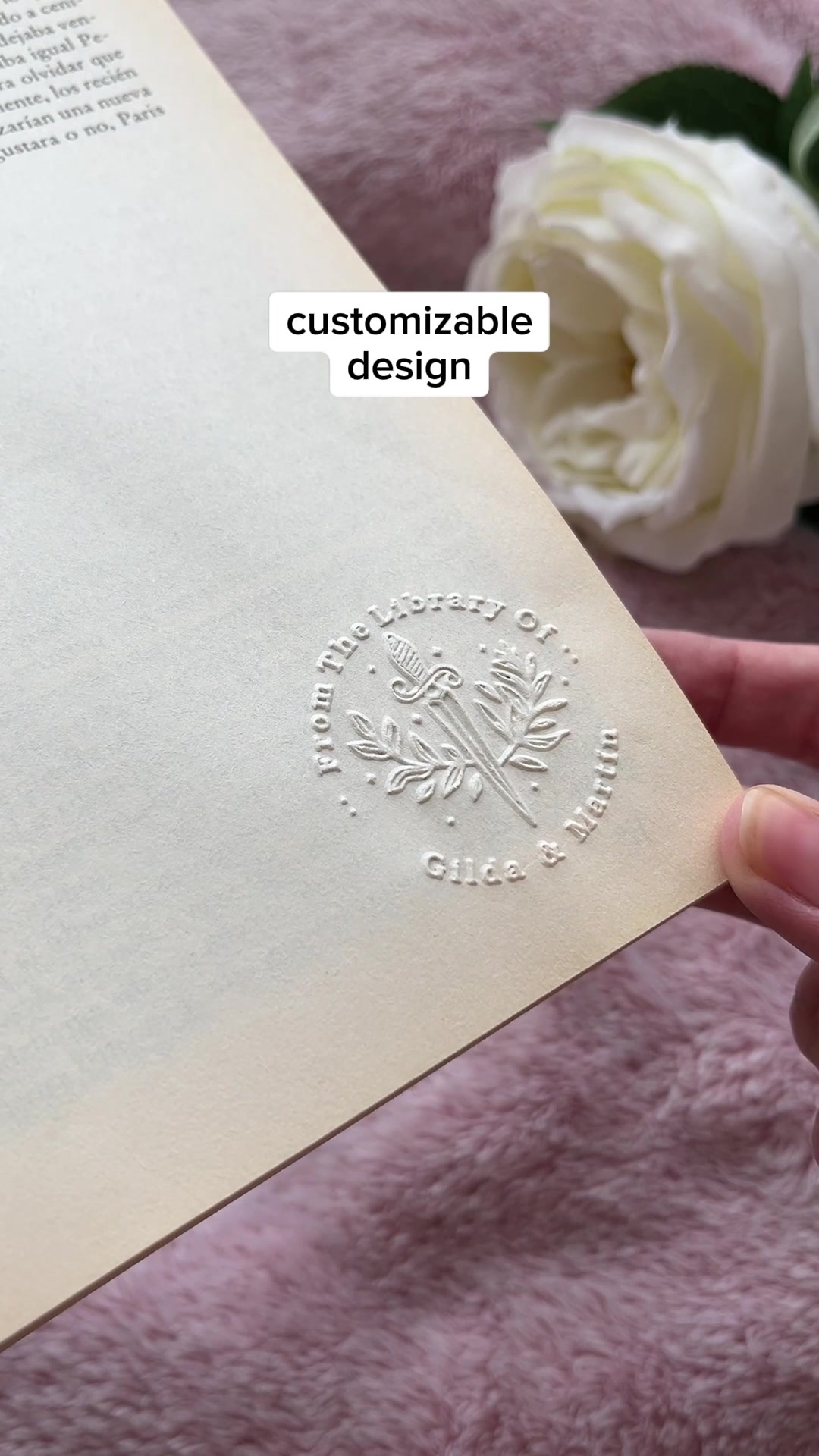 30% OFF SALE: Personalized Book Embosser