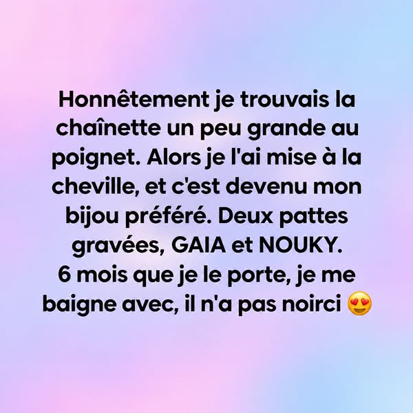 Porte-le avec toi. Partout. Pour toujours.