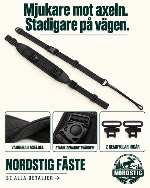Mjukare mot axeln. Stadigare på vägen.
