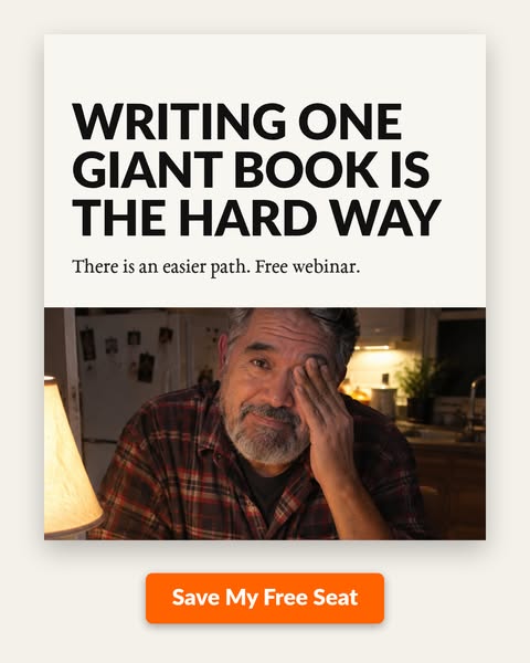 Writing One Giant Book Is The Hard Way