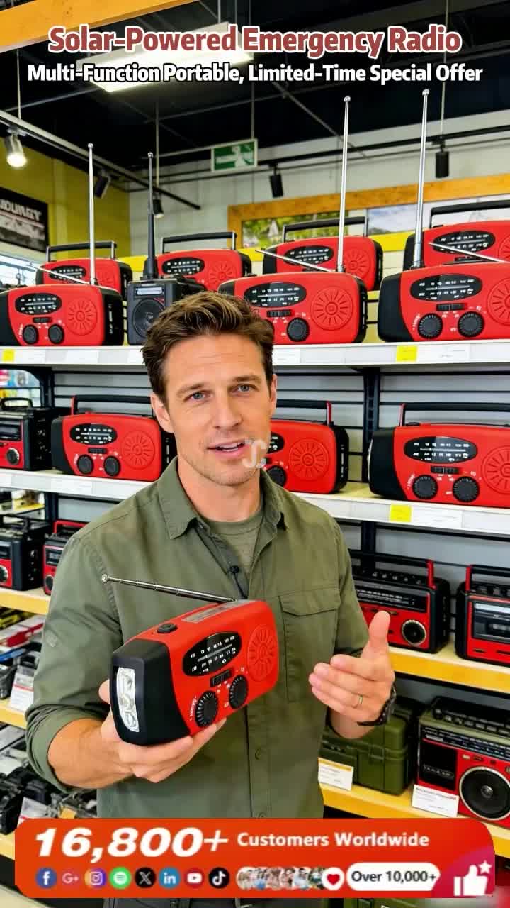 Handmatige Multifunctionele Noodradio