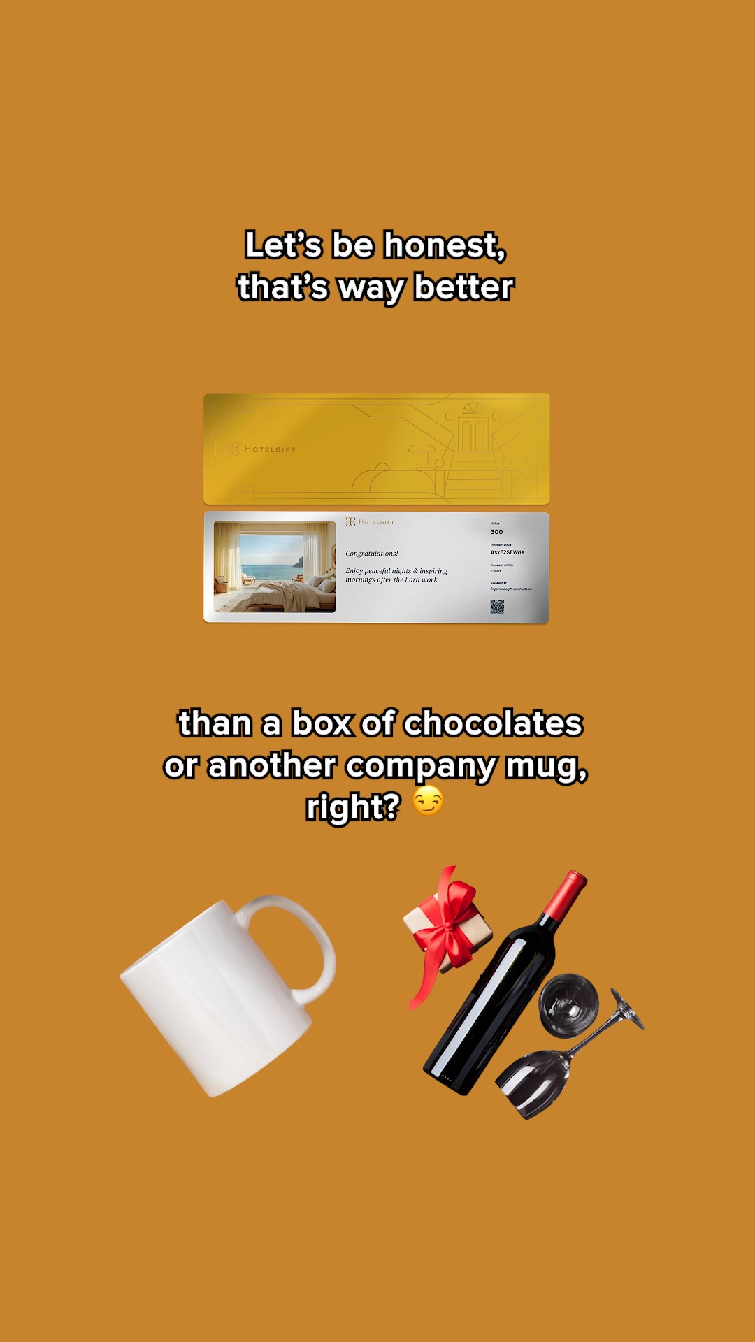 Gift memories, not things.