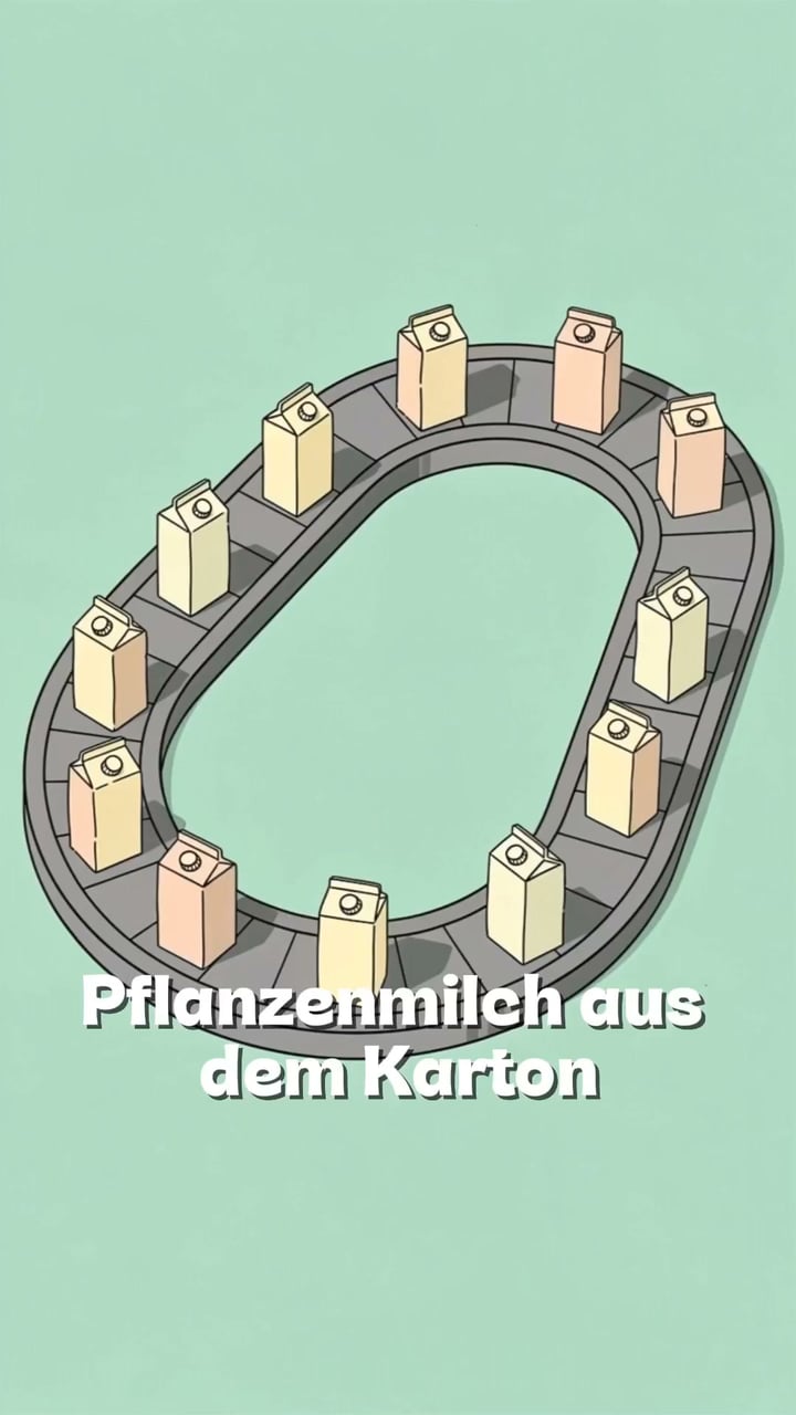 Frische pflanzliche Milch in 60 Sekunden