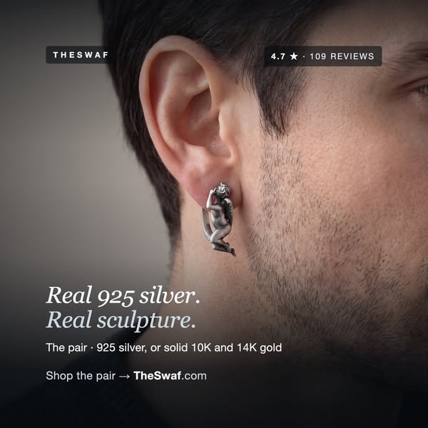 Real 925 silver. Real sculpture.