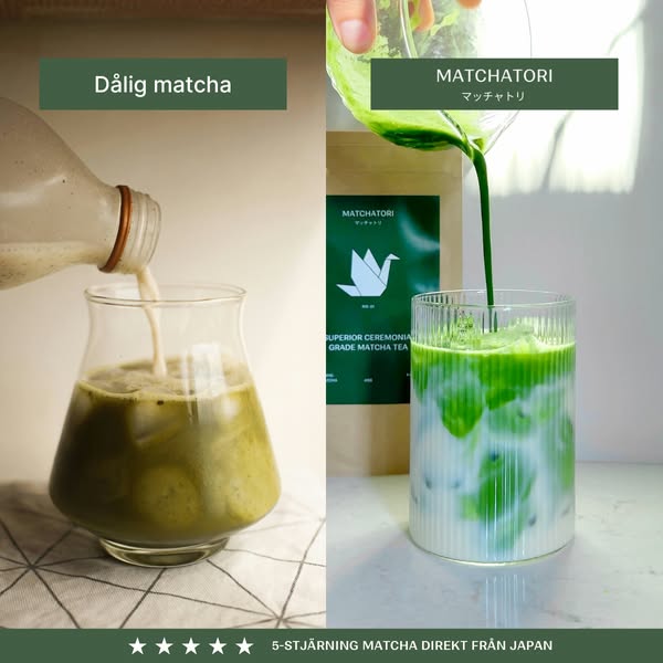 Bestäl matcha av absolut högsta kvalitet