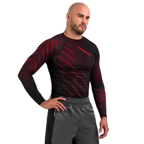 Hayabusa Odor Resist Μακρυμάνικο Rash Guard Red