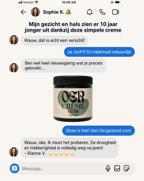 10 jaar jonger. Geen botox.