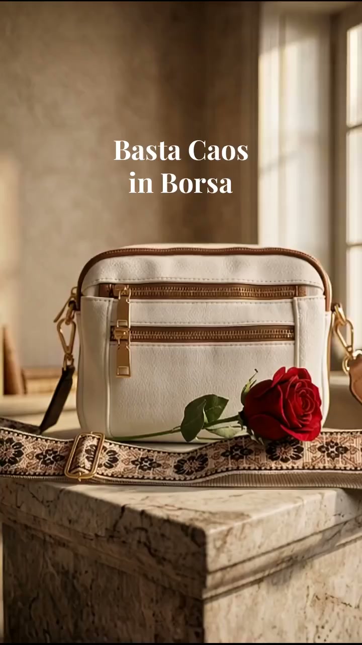 Borsa Tracolla Triple Zip - Sconto 10% e Spedizione Gratis!