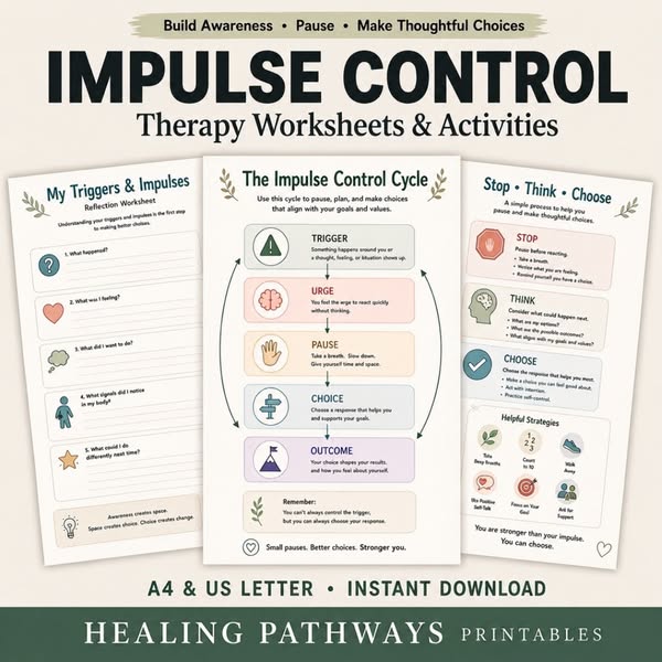 90% Off Impulse Control Worksheets