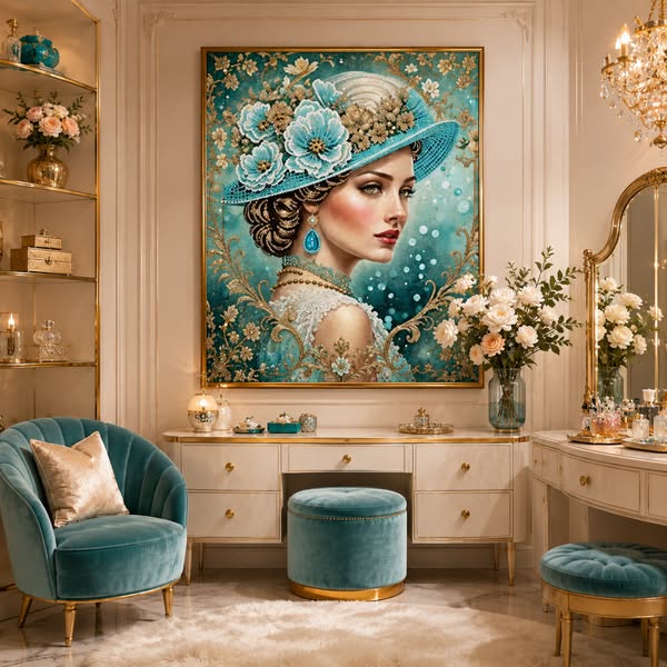 Peinture Diamant La Demoiselle — Créez l'élégance avec vos mains !