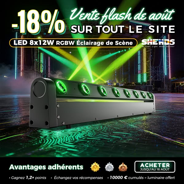 Transformez chaque soirée en véritable show lumineux