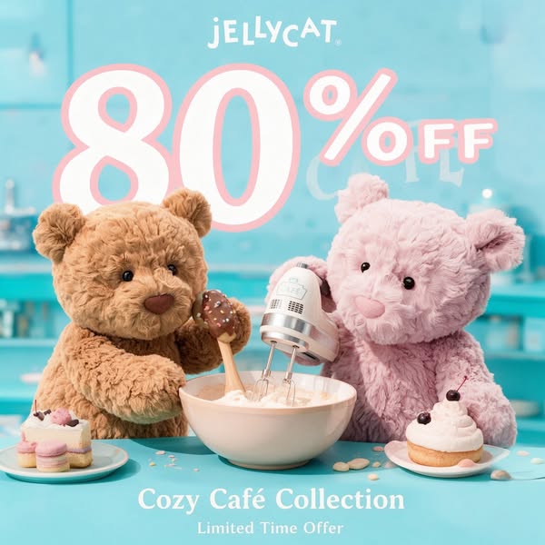 Up to 80% OFF Jellycat- Gift a Little Happiness