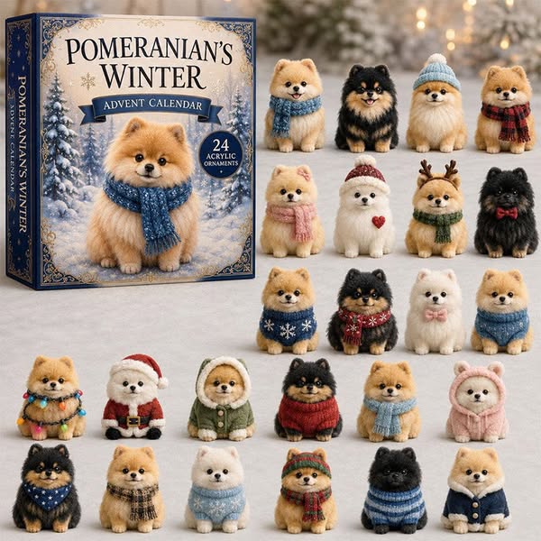 Slow Winter Days, 24 Fluffy Little Pomeranian Surprises