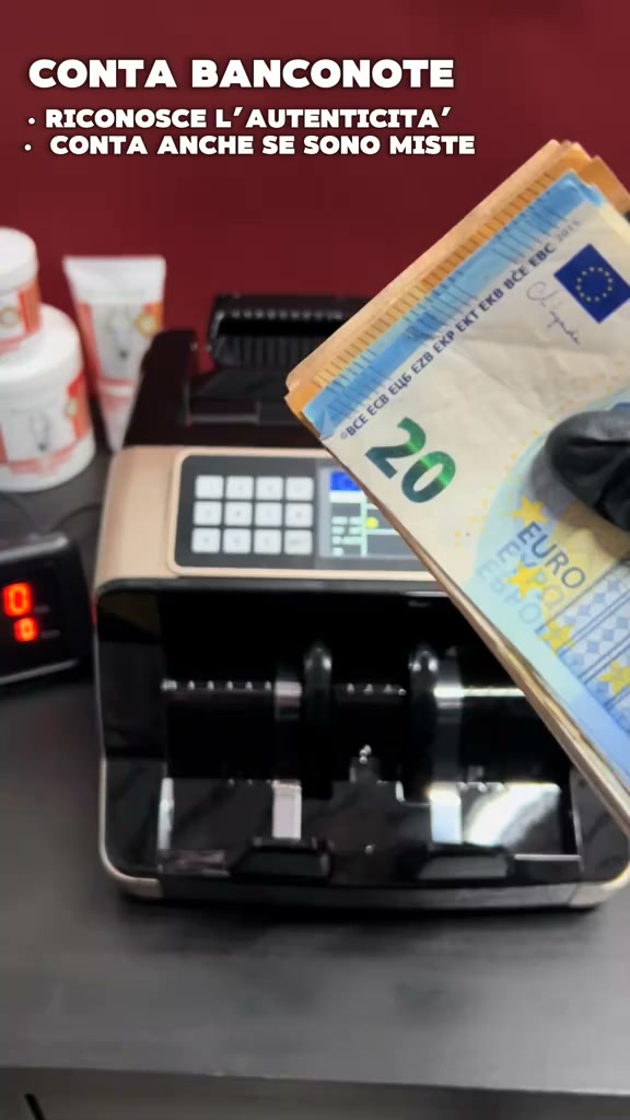 Conta e controlla le banconote in pochi secondi