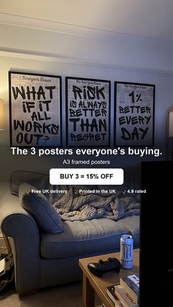 Legendary Quotes, set of 3
