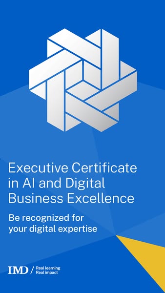 IMD Executive Certificate in AI and Digital Business Excellence