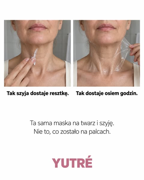 Maska nocna na twarz i szyję