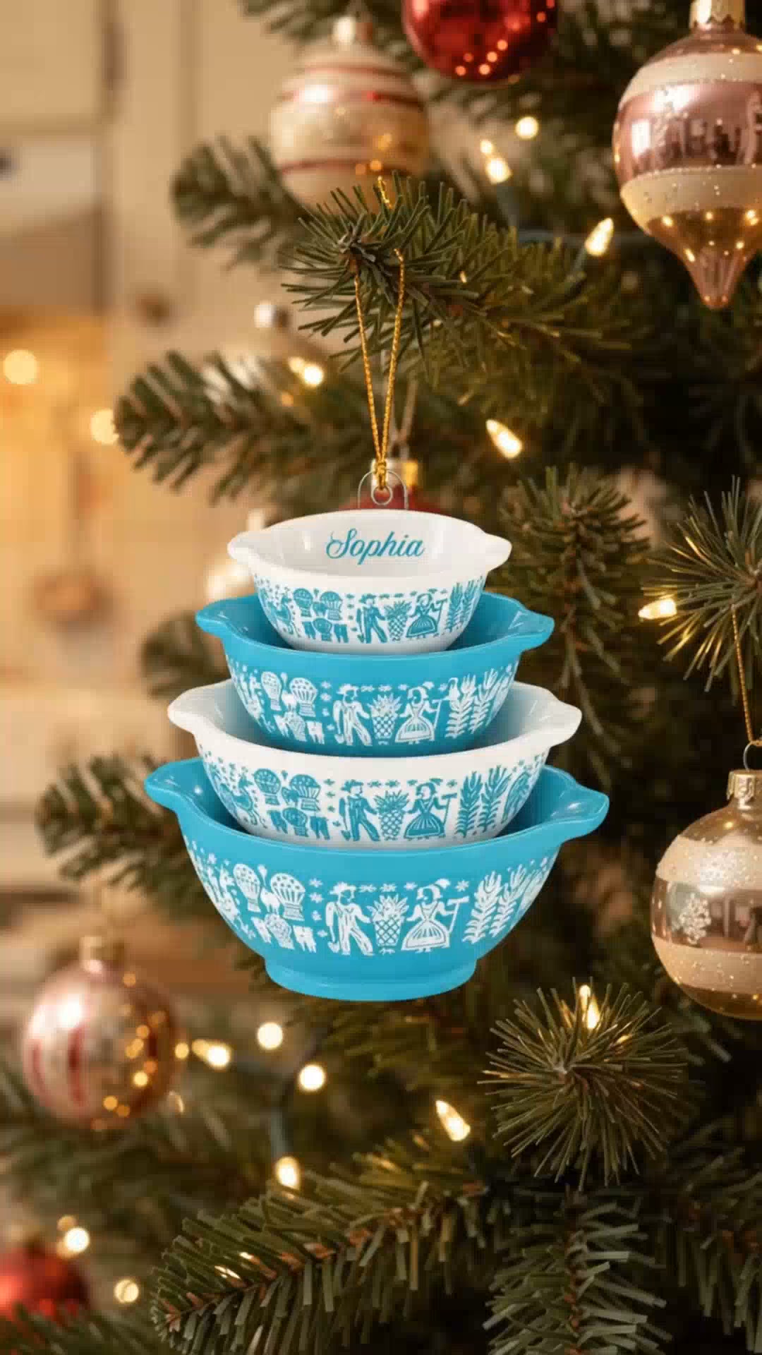 Cinderella Bowl Personalized Retro Kitchen Ornament