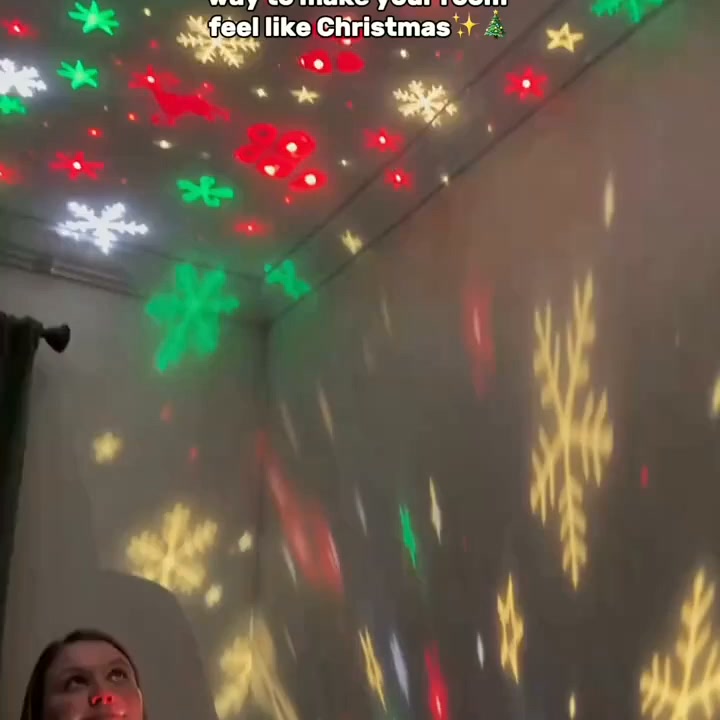 Plug-In Christmas Tree Projection Night Light – Instant Holiday Room