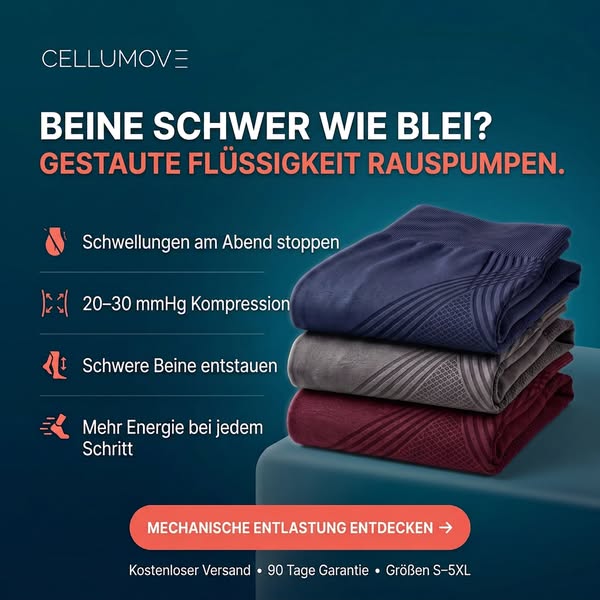 Schwere Beine nach einem langen Tag?