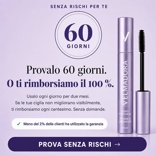 Effetto ciglia finte, senza ciglia finte