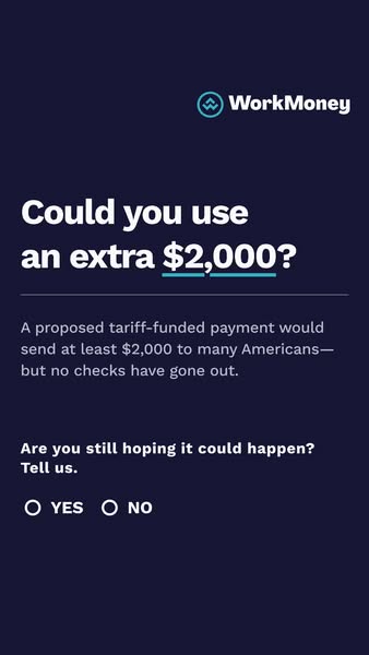 $2,000 Tariff Checks