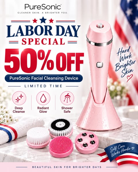 LABOR DAY: 50% OFF PURESONIC
