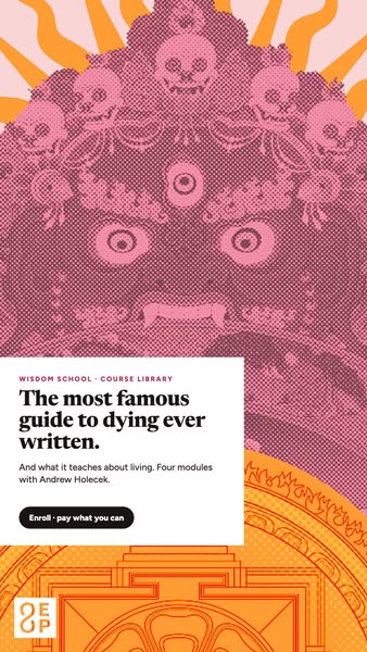 A guide to dying, read for living
