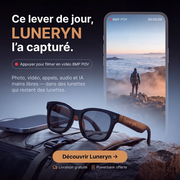Lunettes intelligentes avec IA