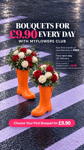 £9.90 Any Bouquet