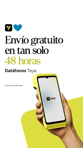Consigue tu datáfono Teya en tan solo 48 h