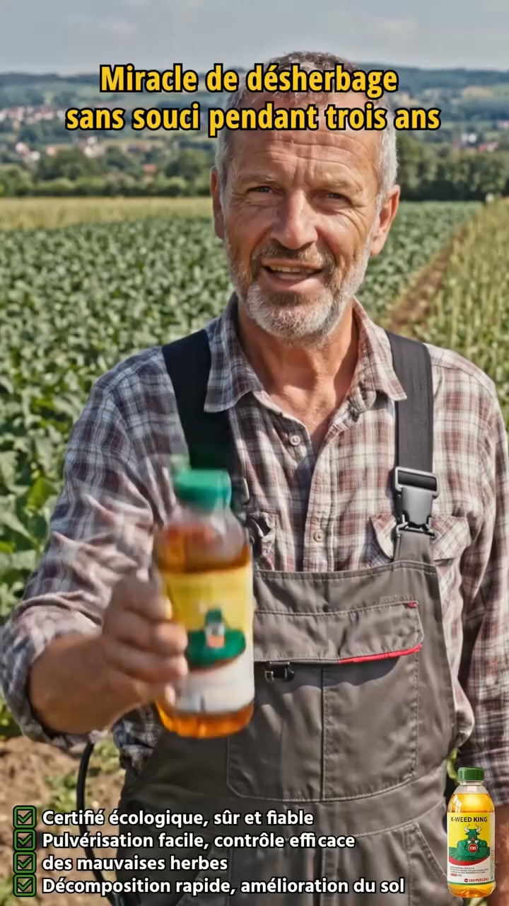 Une seule pulvérisation, plus de mauvaises herbes pendant 5 ans