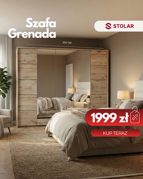 Szafa Grenada 255 z Lustrem