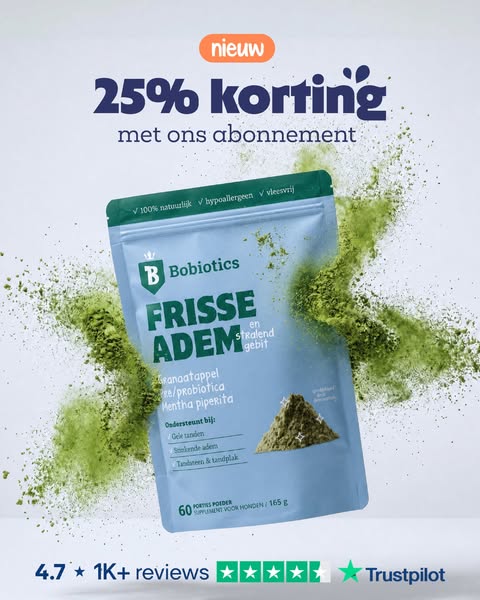 25% korting op élke bestelling. Start je abonnement nu.