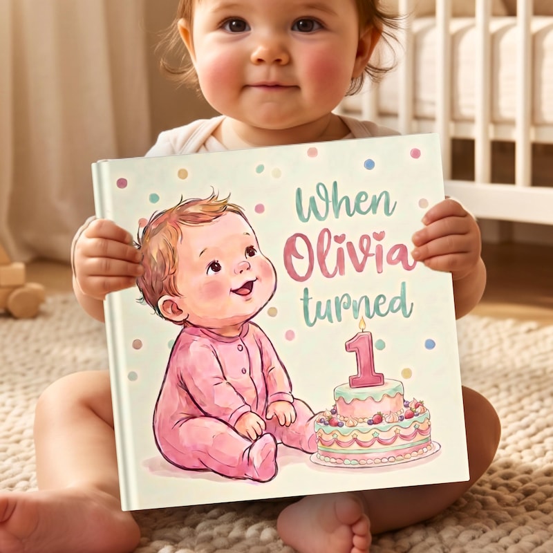 1st Birthday Gift Personalised Book