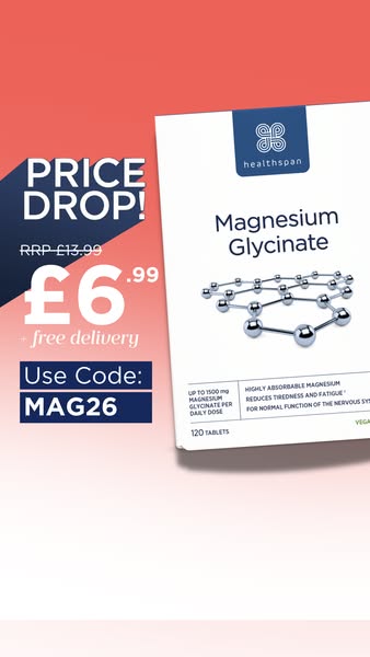 Magnesium Glycinate £6.99 + FREE DELIVERY