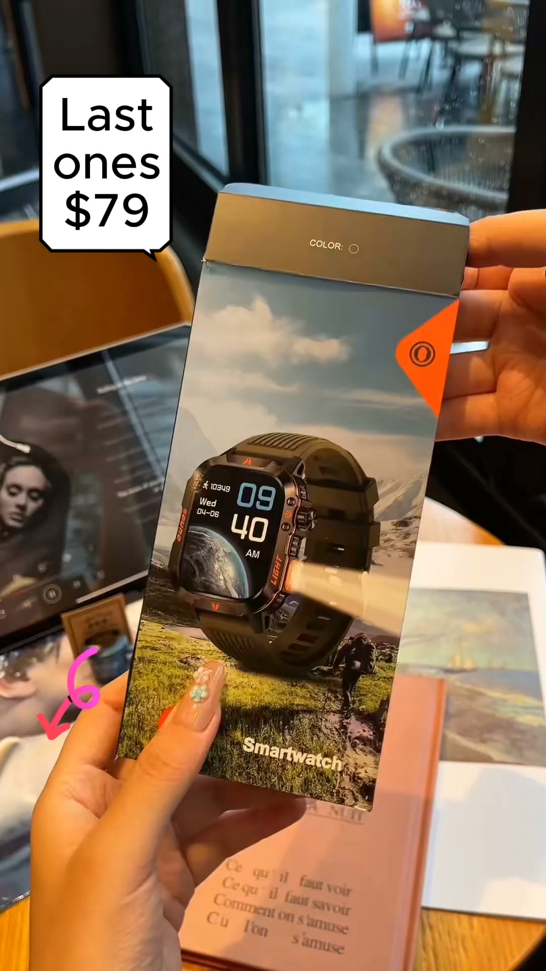 $79. GPS. 21-Day Battery. Waterproof. Calls & Notifications on your wrist. Health tracking 24/7.