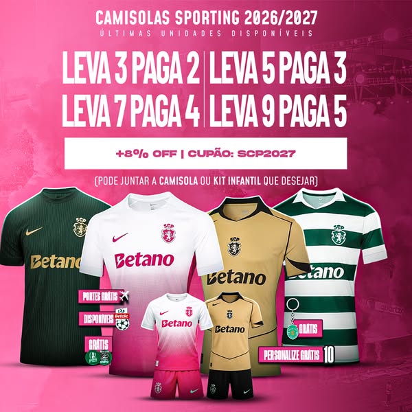 +8% DE DESCONTO com o cupão SCP2027
