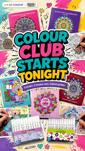 Colour club, no art skills required