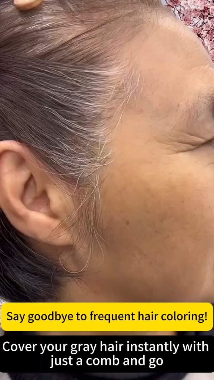 Portable Hair Dye Comb for Gray Hair Coverage