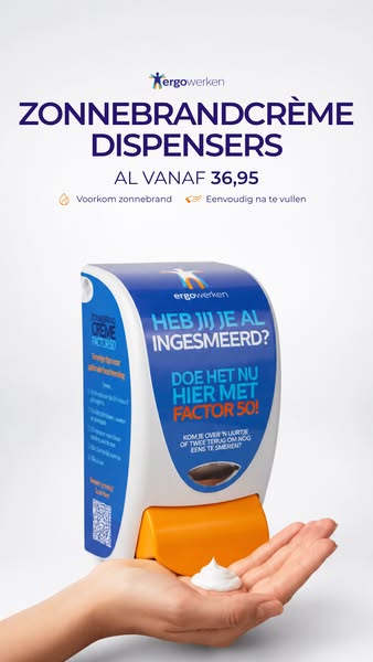 Zonnebrandcréme dispensers