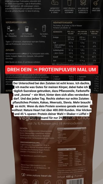 45% Neukundenrabatt auf das Proteinbundle!