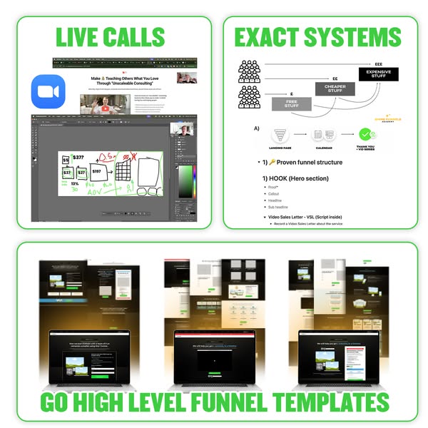 7 Day Funnel Fast-Launch (GHL Templates, Training, Zooms, & More!)