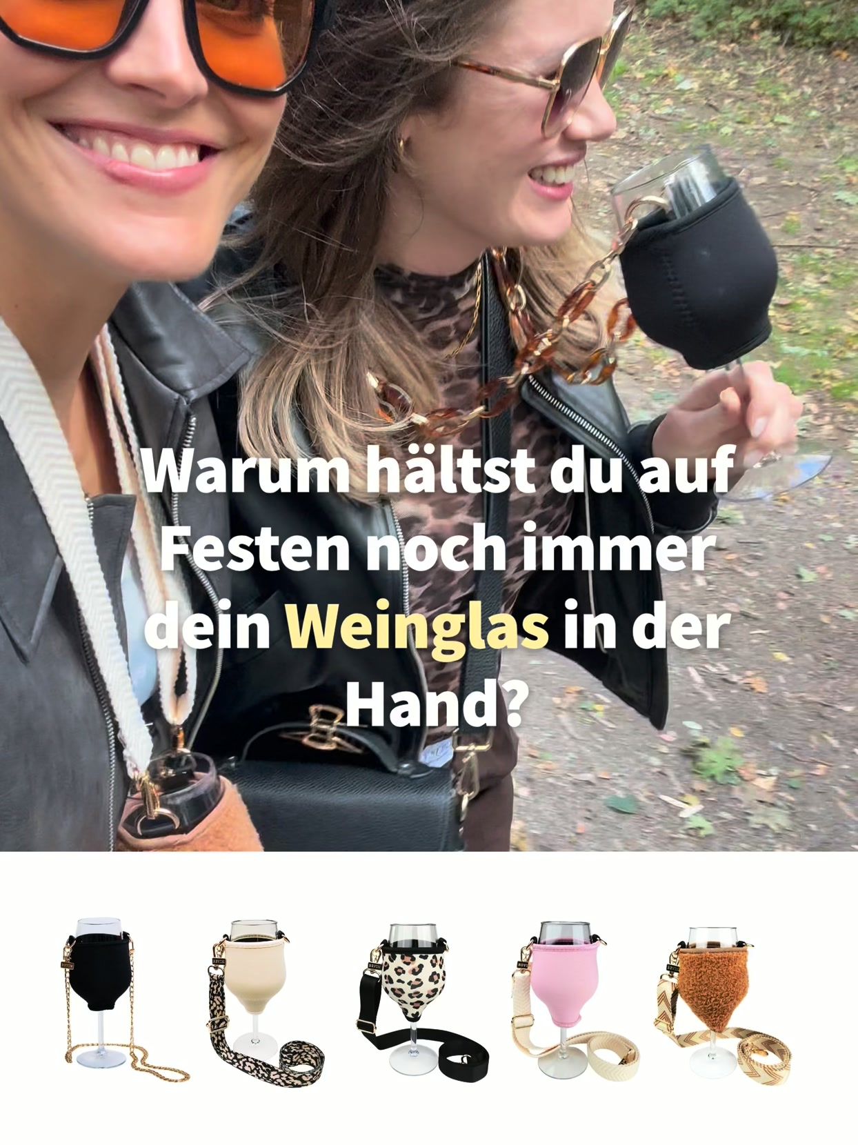 Wein to go - hands-free + isolierend
