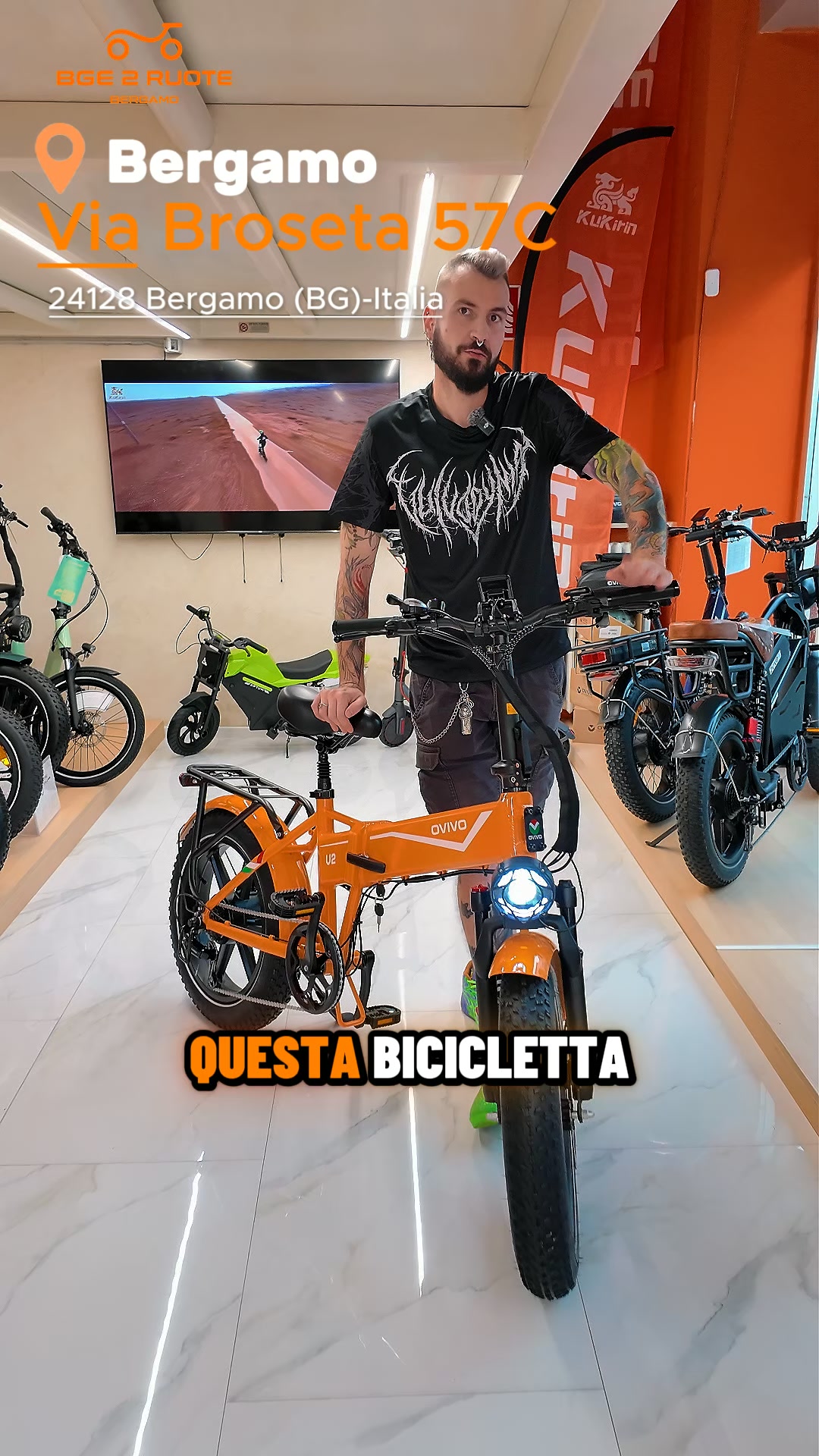 Una e-bike pieghevole progettata per offrirti comfort